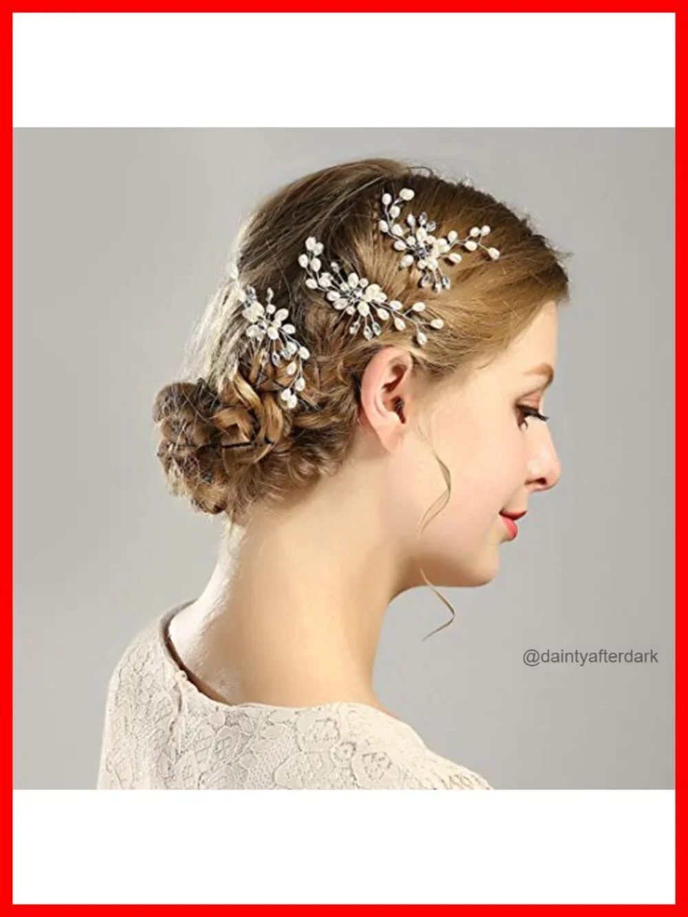 30-Piece Silver Hair Combs & Pins Set - Rhinestone Pearl Wedding Bridal Hair